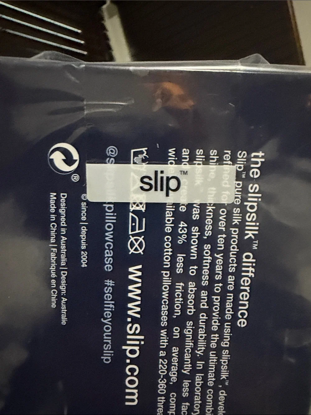 slip silk navy